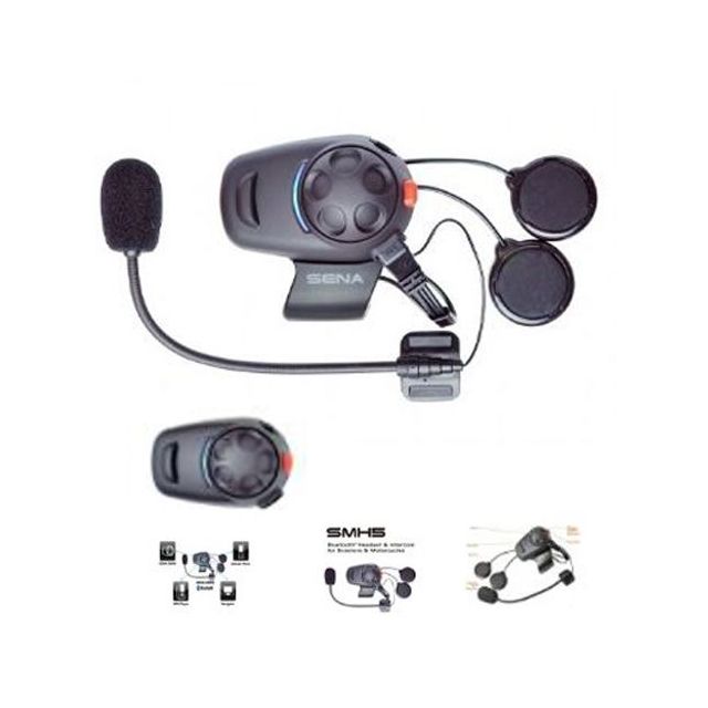 Sena SMH5 Single Bluetooth Headset Integralhelm
